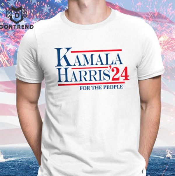 Kamala Harris 24 For The People Bright Design Unisex T-Shirt