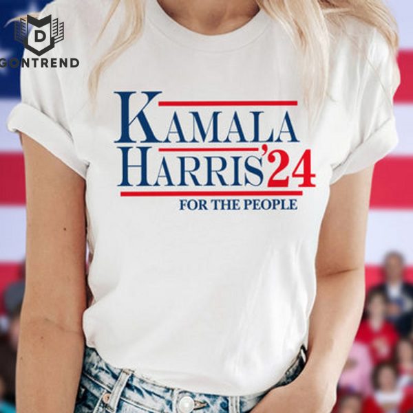 Kamala Harris 24 For The People Bright Design Unisex T-Shirt