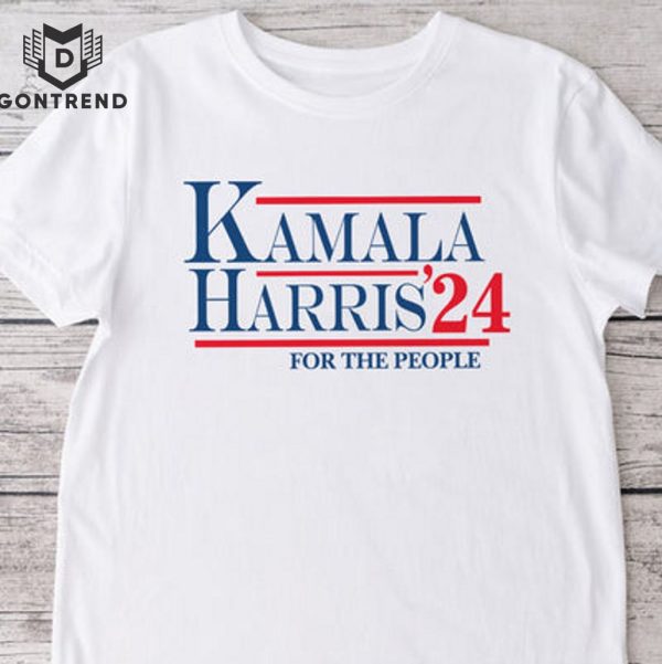 Kamala Harris 24 For The People Bright Design Unisex T-Shirt