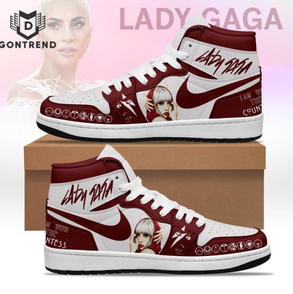 Lady Gaga I Am With The Countess Air Jordan 1 High Top