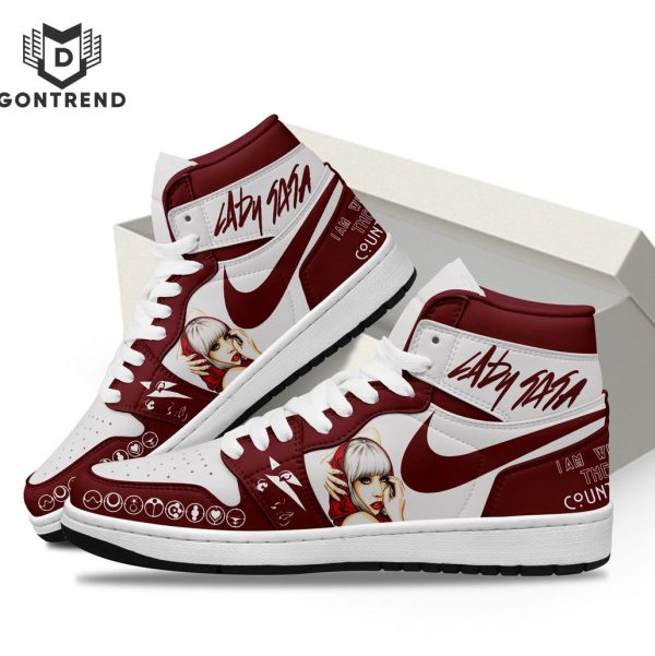 Lady Gaga I Am With The Countess Air Jordan 1 High Top