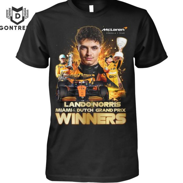 Lando Norris Miami & Dutch Grand Prix Winners T-Shirt