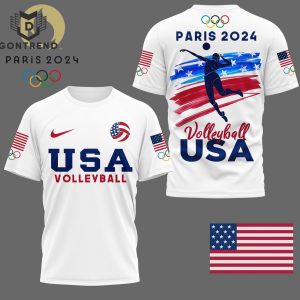 Team USA Volleyball Oympic Paris 2024 Design 3D T-Shirt