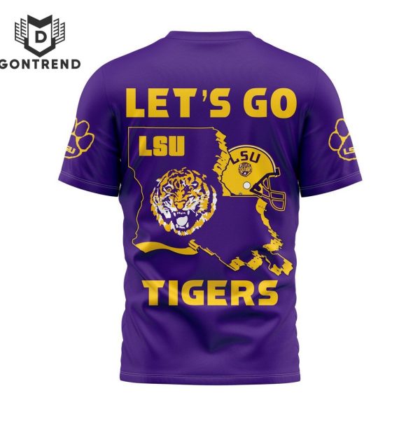 LSU Tigers Football – Let Go LSU Tigers 3D T-Shirt