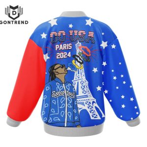 Olympic Paris 2024 Go USA – Snoop Dogg Design Baseball Jacket