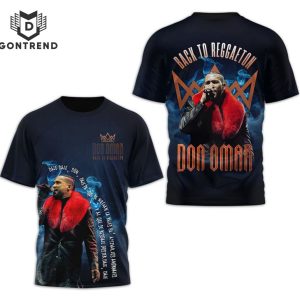 Back To Reggaeton Don Omar 3D T-Shirt