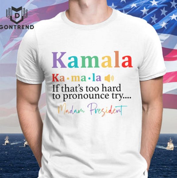 Madam President, Kamala Harris Bright Design Unisex T-Shirt