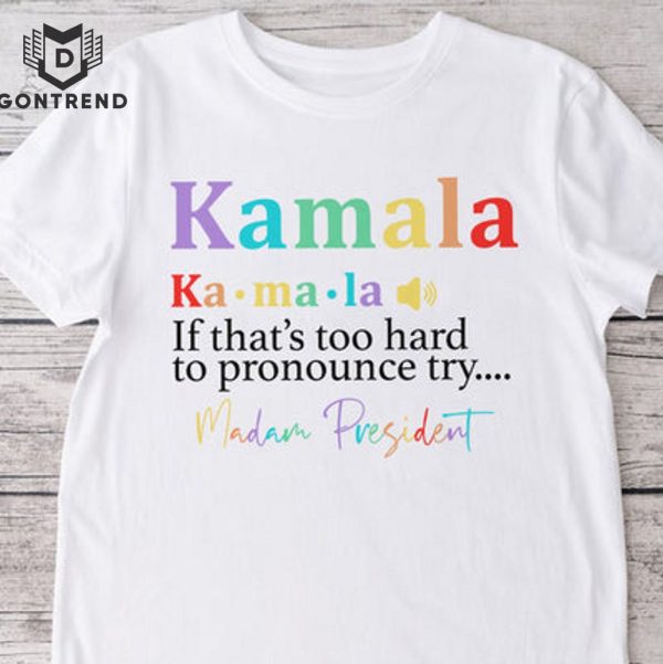 Madam President, Kamala Harris Bright Design Unisex T-Shirt