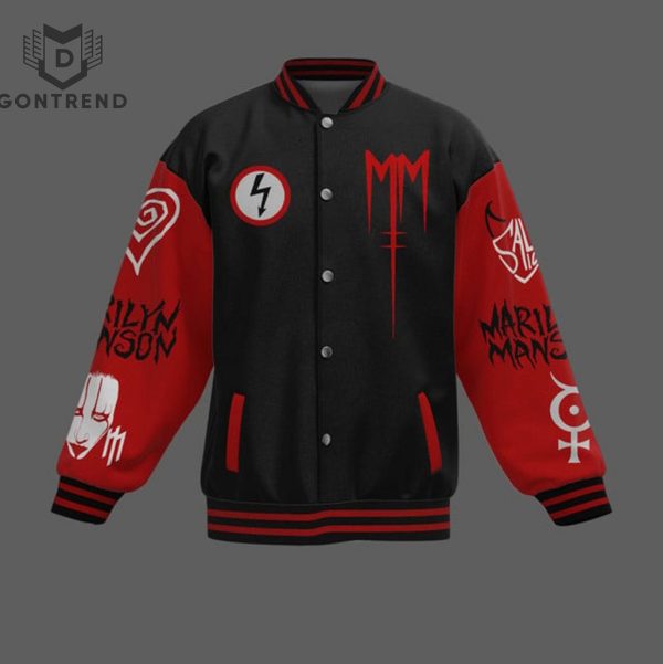 Marilyn Manson As Sick As The Secrets Within Baseball Jacket