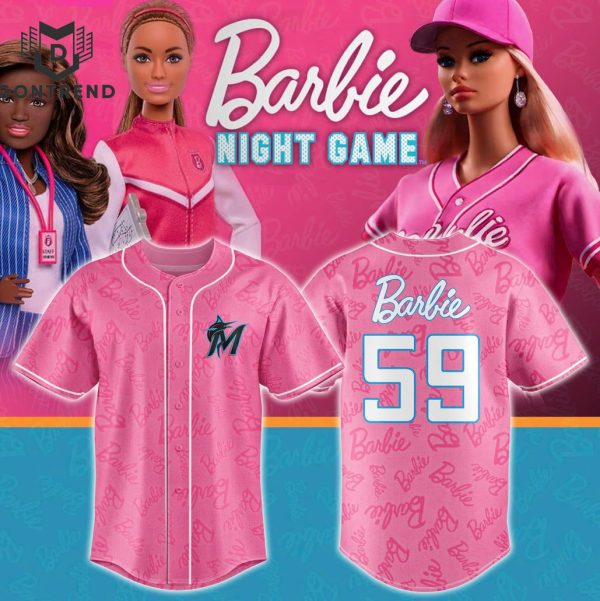 Miami Marlins x BARBIE NIGHT 2024 Baseball Jersey