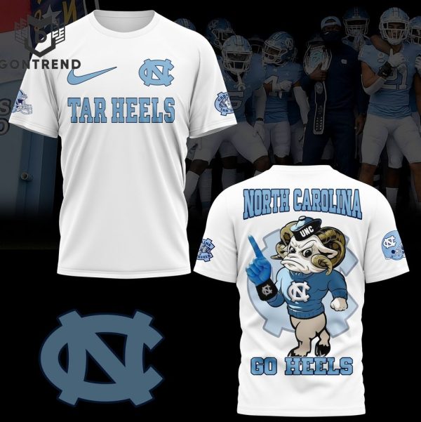 North Carolina Tar Heels Football Go Heels 3D T-Shirt