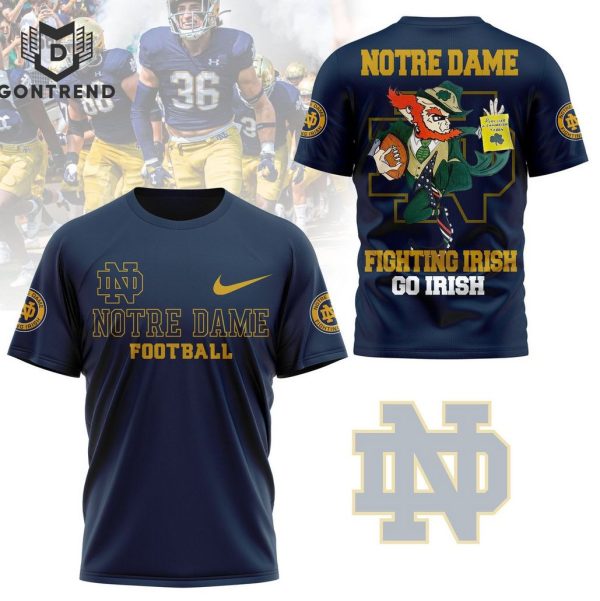 Notre Dame Fighting Irish Football Go Irish 3D T-Shirt