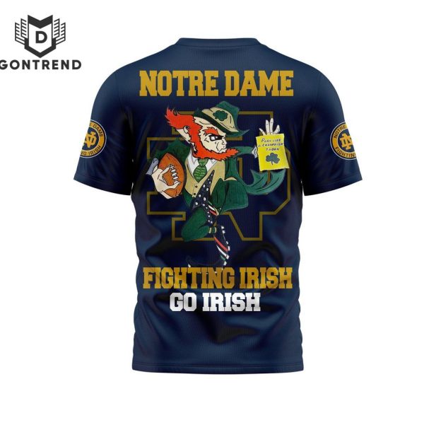 Notre Dame Fighting Irish Football Go Irish 3D T-Shirt