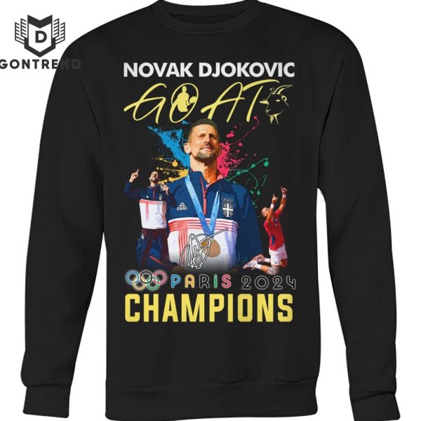 Novak Djokovic – Goat Paris 2024 Champions Signature Unisex T-Shirt