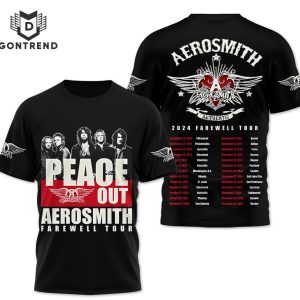 Aerosmith Peace Out The Farewell Tour Design 3D T-Shirt