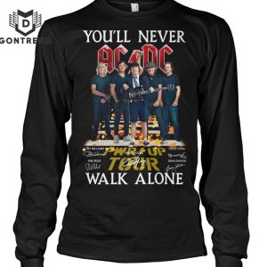 AC DC You II Never Walk Alone PWR UP Tour Signature T-Shirt