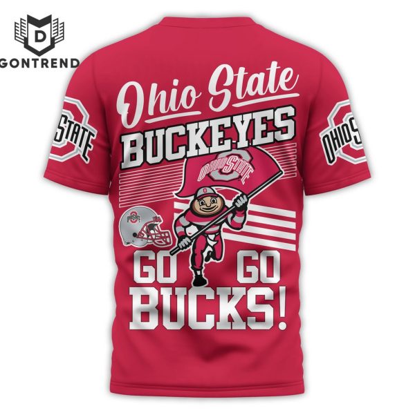 Ohio State Buckeyes Go Go Bucks 3D T-Shirt