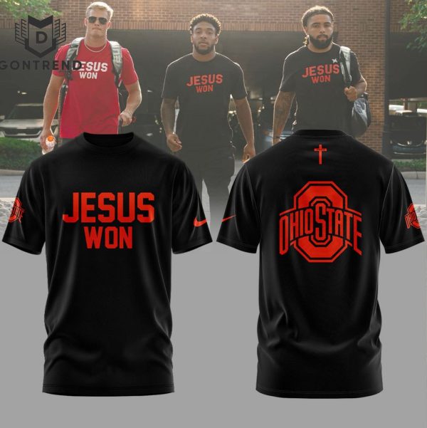 Ohio State Buckeyes JESUS WON 3D T-Shirt