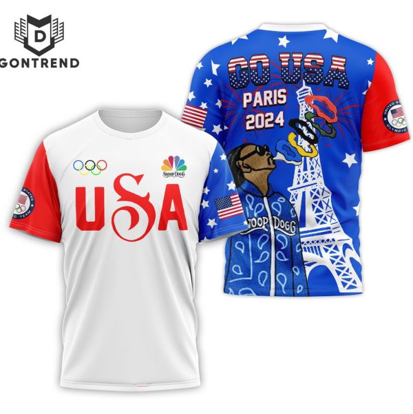 Olympic Paris 2024 Go USA – Snoop Dogg Design 3D T-Shirt