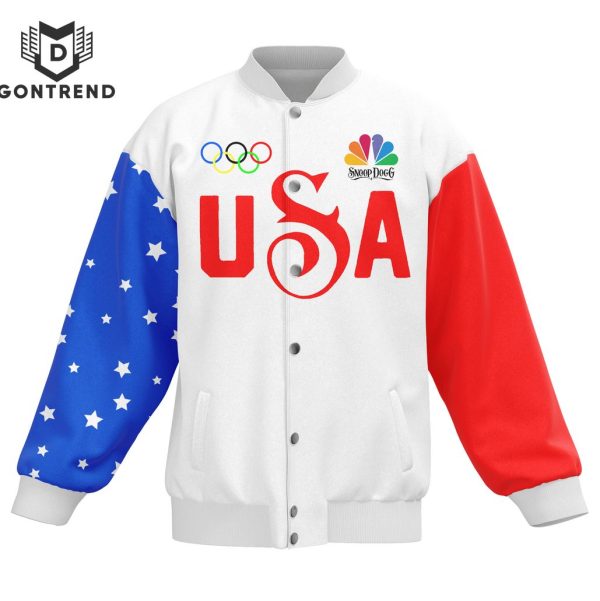 Olympic Paris 2024 Go USA – Snoop Dogg Design Baseball Jacket