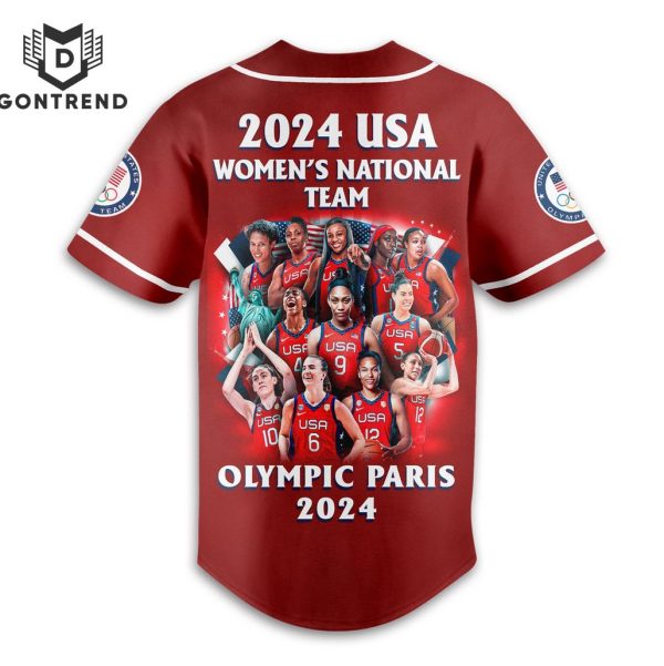 Olympic Paris 2024 Team USA Women National Design Baseball Jersey