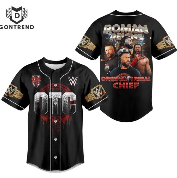 OTC Roman Reigns Orginal Tribal Chief Design Baseball Jersey