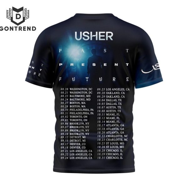 Past Present Future – Usher Design 3D T-Shirt