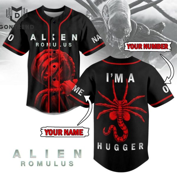 Personalized Alien Romulus Im A Hugger Baseball Jersey