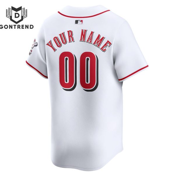 Personalized Cincinnati Reds White Home Baseball Jersey