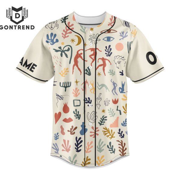 Personalized Creativity Takes Courage Henri Matisse Baseball Jersey