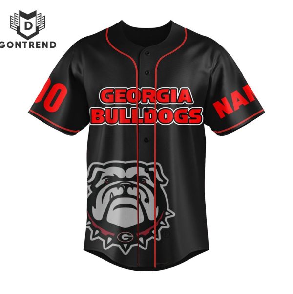 Personalized Georgia Bulldogs Go Dawgs Baseball Jersey