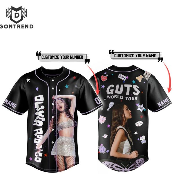 Personalized Guts World Tour Olivia Rodrigo Baseball Jersey