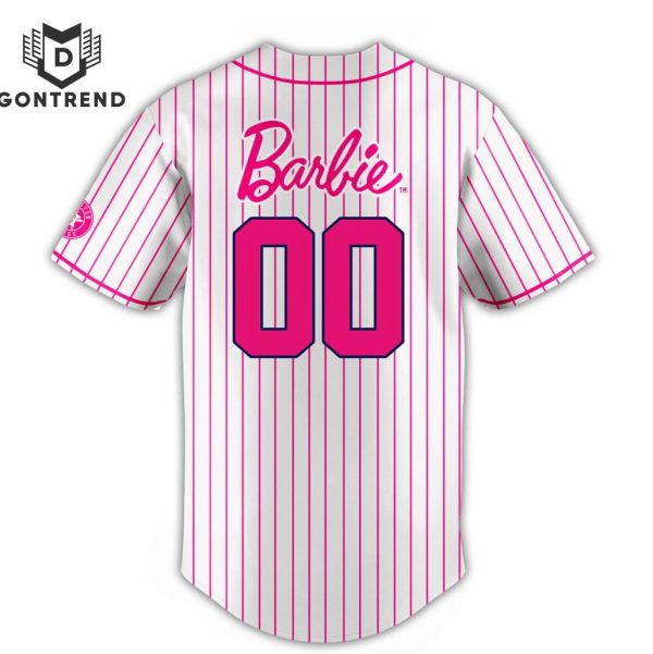 Personalized Houston Astros & Barbie Night Game Baseball Jersey