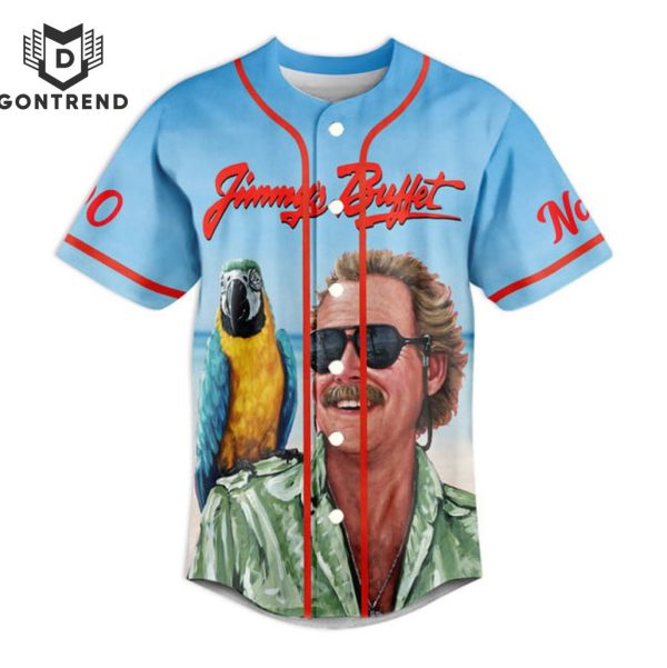 Personalized Jimmy Buffett Fins Up Forever Baseball Jersey