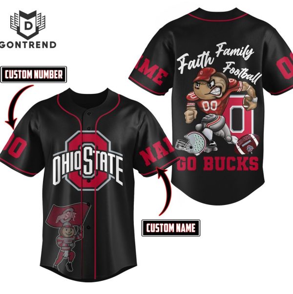 Personalized Ohio State Buckeyes Football Go Buckeyes Baseball Jersey