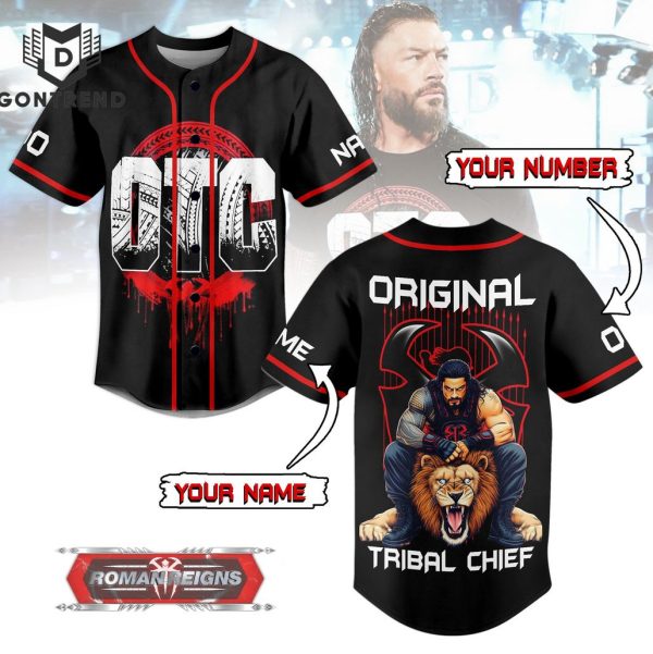 Personalized OTC Original Tribal Chief Roman Reigns Design Baseball Jersey