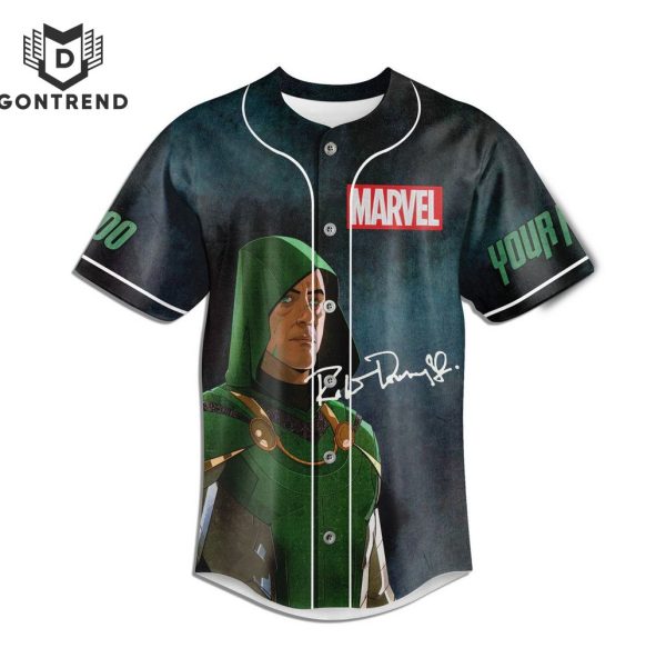 Personalized Robert Downey Jr New Mask Same Task Signature Baseball Jersey