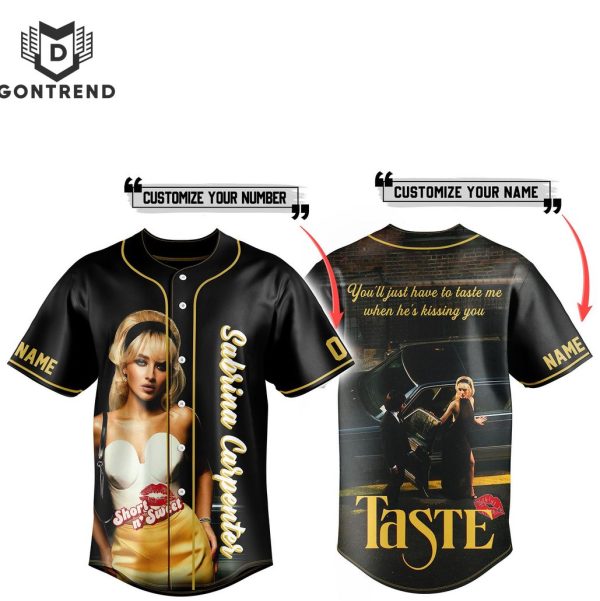 Personalized Sabrina Carpenter Taste Baseball Jersey