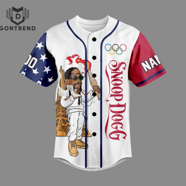 Personalized Snoop Dogg Olympic Paris 2024 Design Baseball Jersey