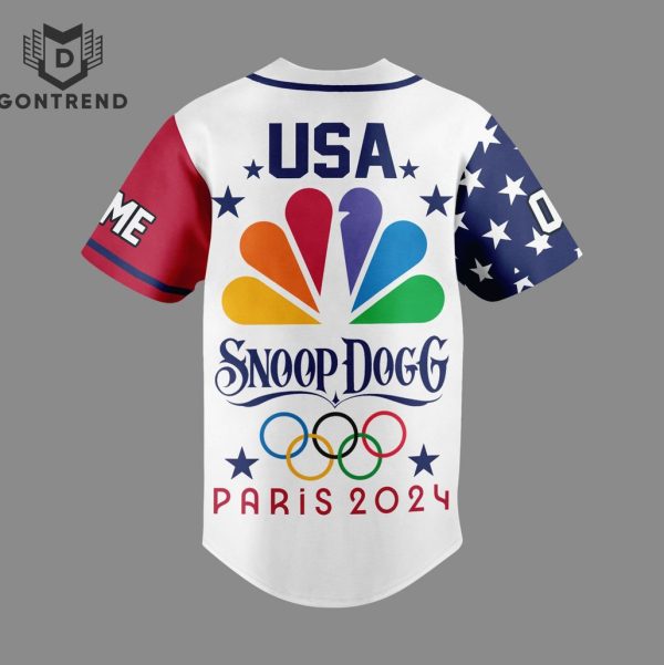 Personalized Snoop Dogg Olympic Paris 2024 Design Baseball Jersey