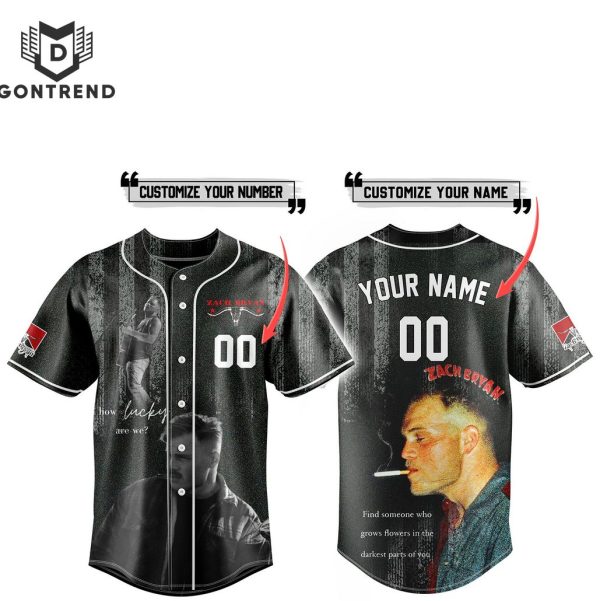 Personalized Zach Bryan How Lucky Are We Baseball Jersey