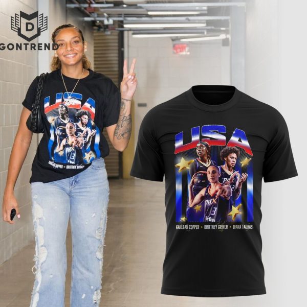 Phoenix Mercury Kahleah Copper – Brittney Griner – Diana Taurasi T-Shirt