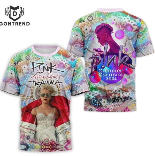 Pink Beautiful Trauma Summer Carnival 2024 3D T-Shirt