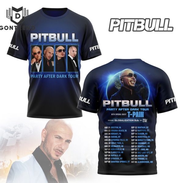 Pitbull Party After Dark Tour 3D T-Shirt