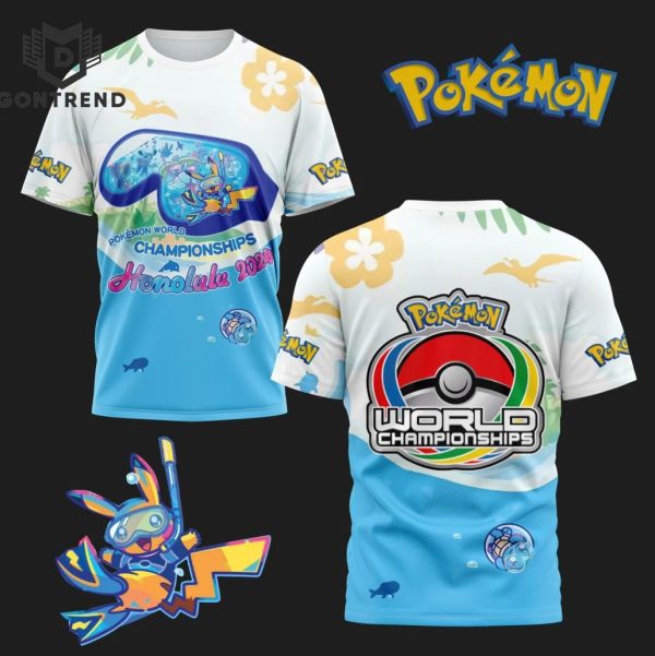 Pokemon World Championships Honolulu 2024 3D T-Shirt