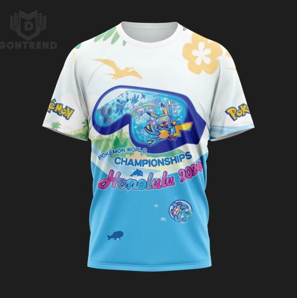 Pokemon World Championships Honolulu 2024 3D T-Shirt