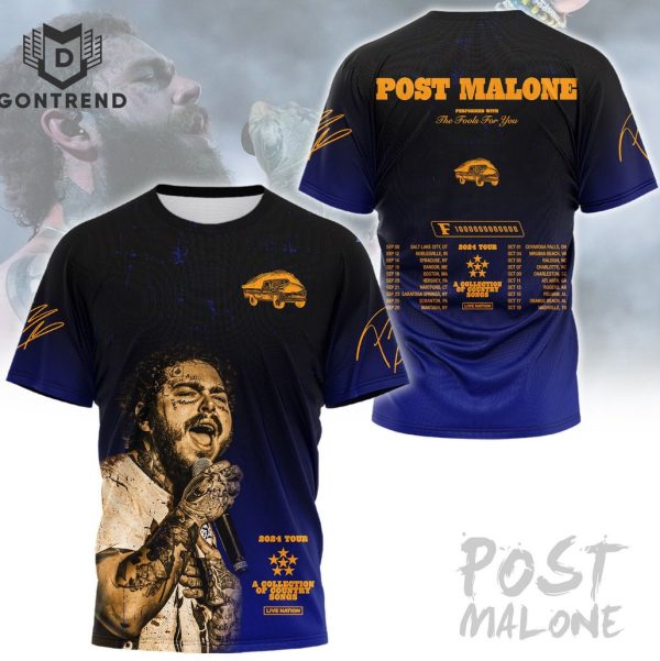 Post Malone Performed With The fools For You Design 3D T-Shirt