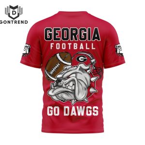 Georgia Bulldogs Football Go Dawgs 3D T-Shirt