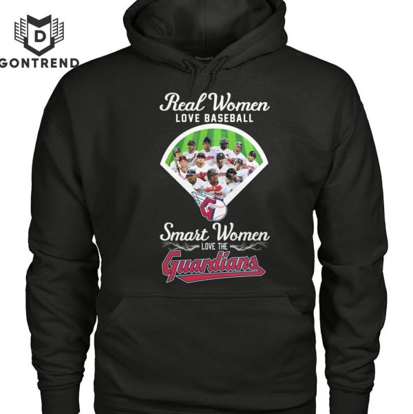 Real Women Love Baseball Smart Women Love The Cleveland Guardians Unisex T-Shirt