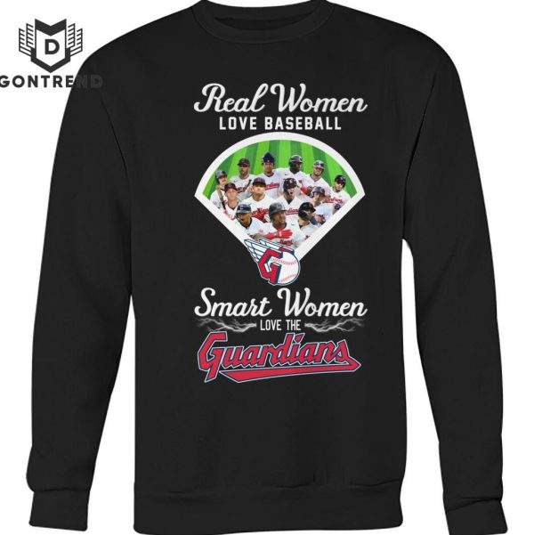 Real Women Love Baseball Smart Women Love The Cleveland Guardians Unisex T-Shirt